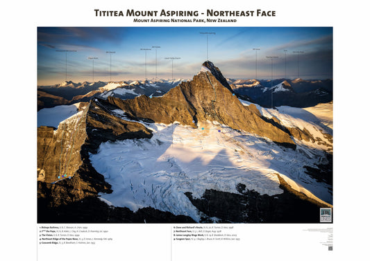 Tititea Mount Aspiring - Northeast Face