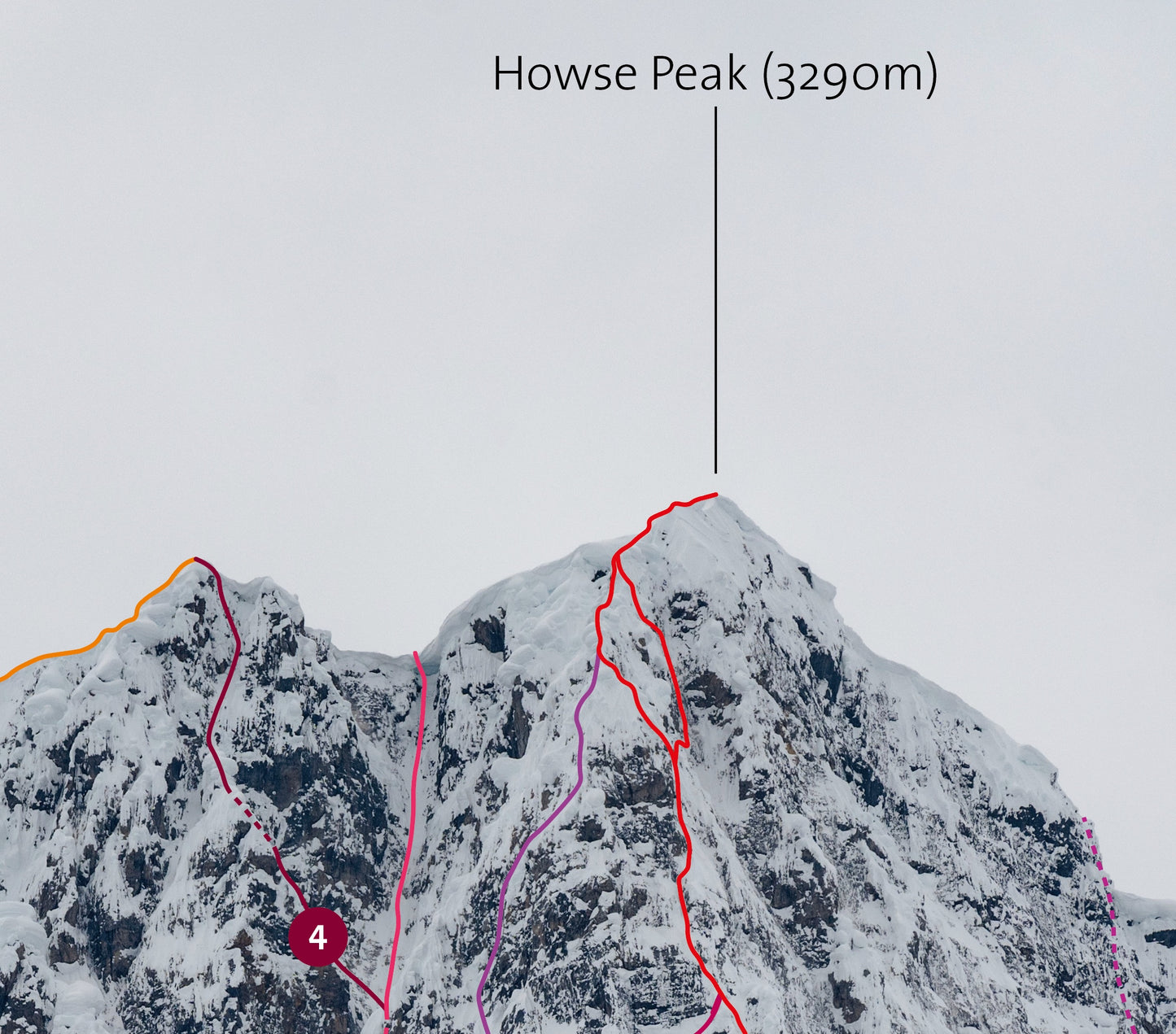 Howse Peak - North Face